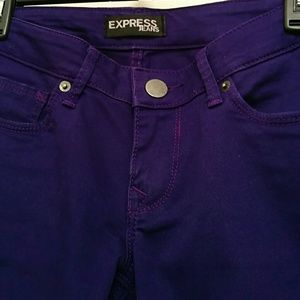 Express purple denim jeans